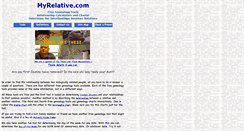 Desktop Screenshot of myrelative.com