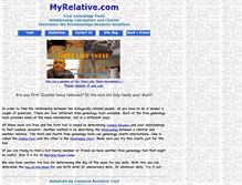 Tablet Screenshot of myrelative.com